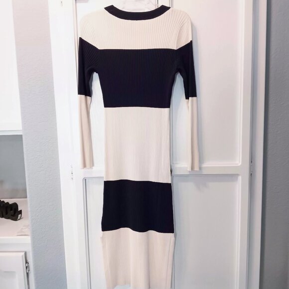 Striped Sweater Dress - Picture 2 of 4